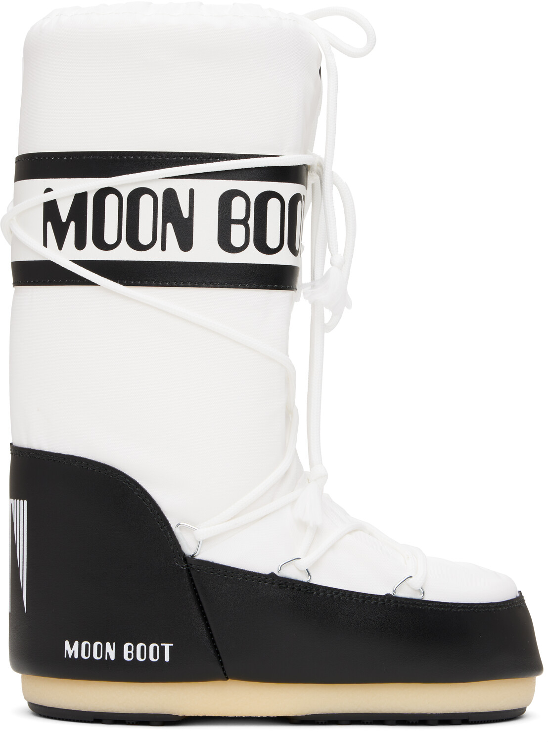 

Черно-белые нейлоновые ботинки Icon Moon Boot