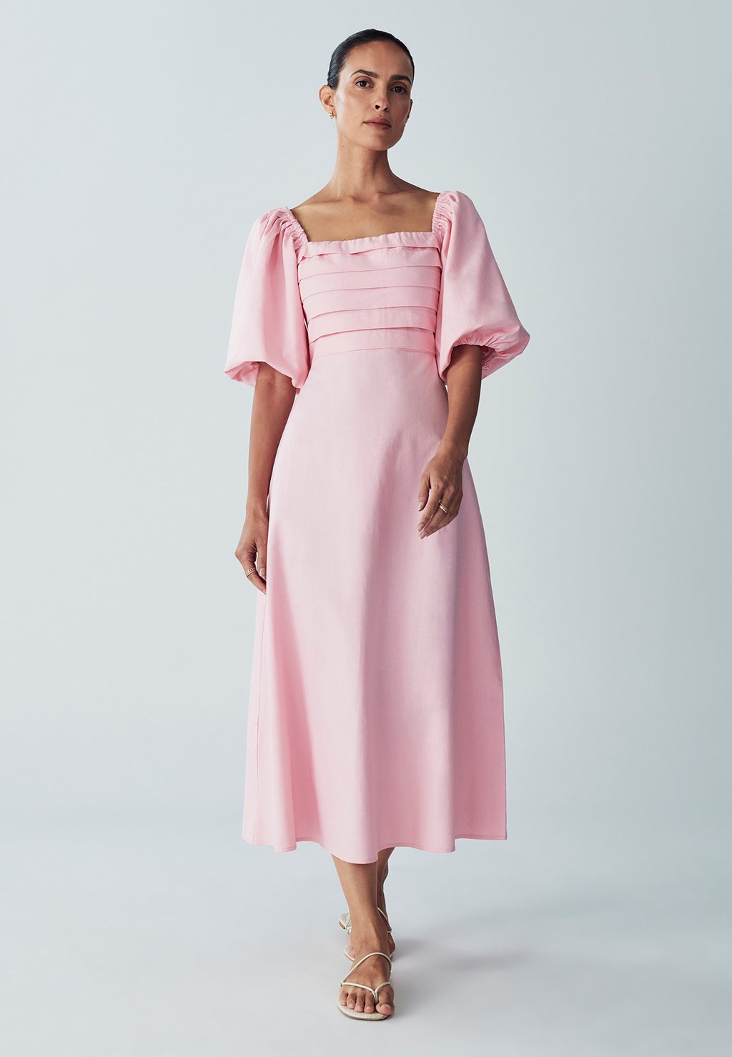 

Повседневное платье SANNA MIDI DRESS WILLA, светло-розовый