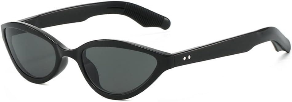 

Женские солнцезащитные очки Rivets «кошачий глаз» с защитой от УФ-излучения UV400 для занятий спортом на открытом воздухе, бега и езды на велосипеде generic, Black Grey