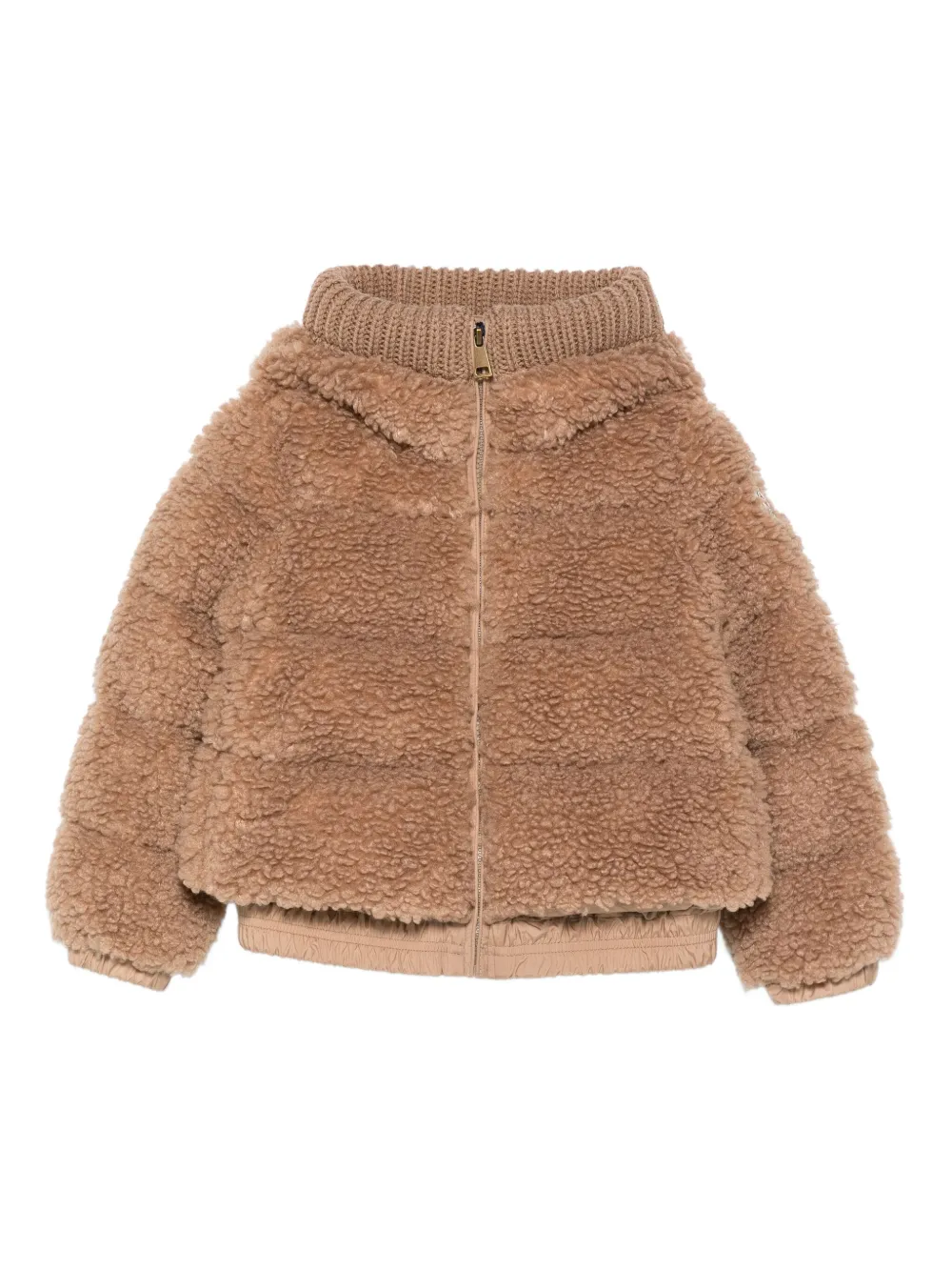 

Куртка на молнии из плюшевого флиса Adalbertas Moncler Enfant, коричневый