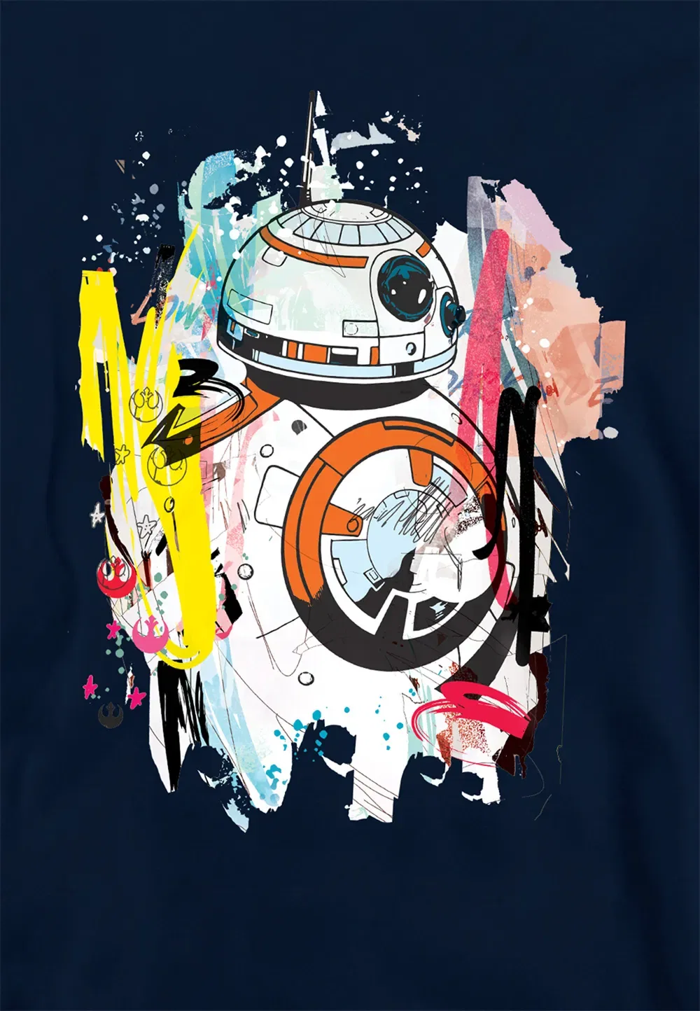 Детская худи с BB8, темно-синий, Disney, темно-синий — фото 2