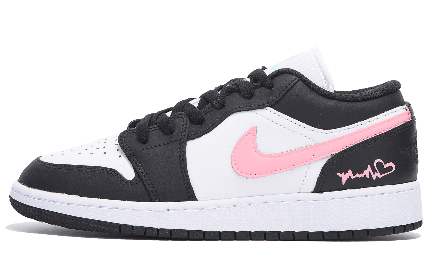 

Кроссовки Air JORDAN 1 Vintage Basketball Shoes Women's Low-Top Black Pink, Черный, Кроссовки Air JORDAN 1 Vintage Basketball Shoes Women's Low-Top Black Pink