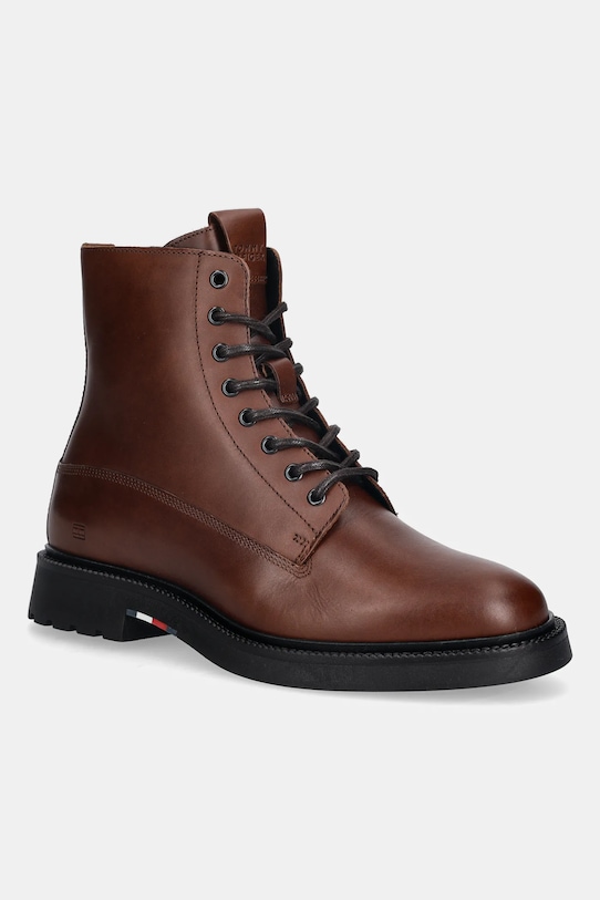 

Высокие кожаные сапоги HILFIGER COMFORT LWT LTH BOOT Tommy Hilfiger, коричневый