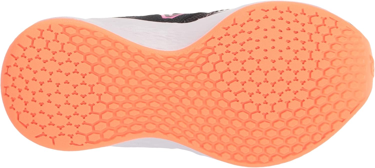 Кроссовки New Balance Unisex Baby Fresh Foam Roav V1 на шнуровке, черный/оранжевый/розовый — фото 4