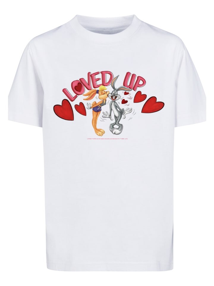 

Футболка F4NT4STIC Looney Tunes Bugs Bunny And Lola Valentines, белый