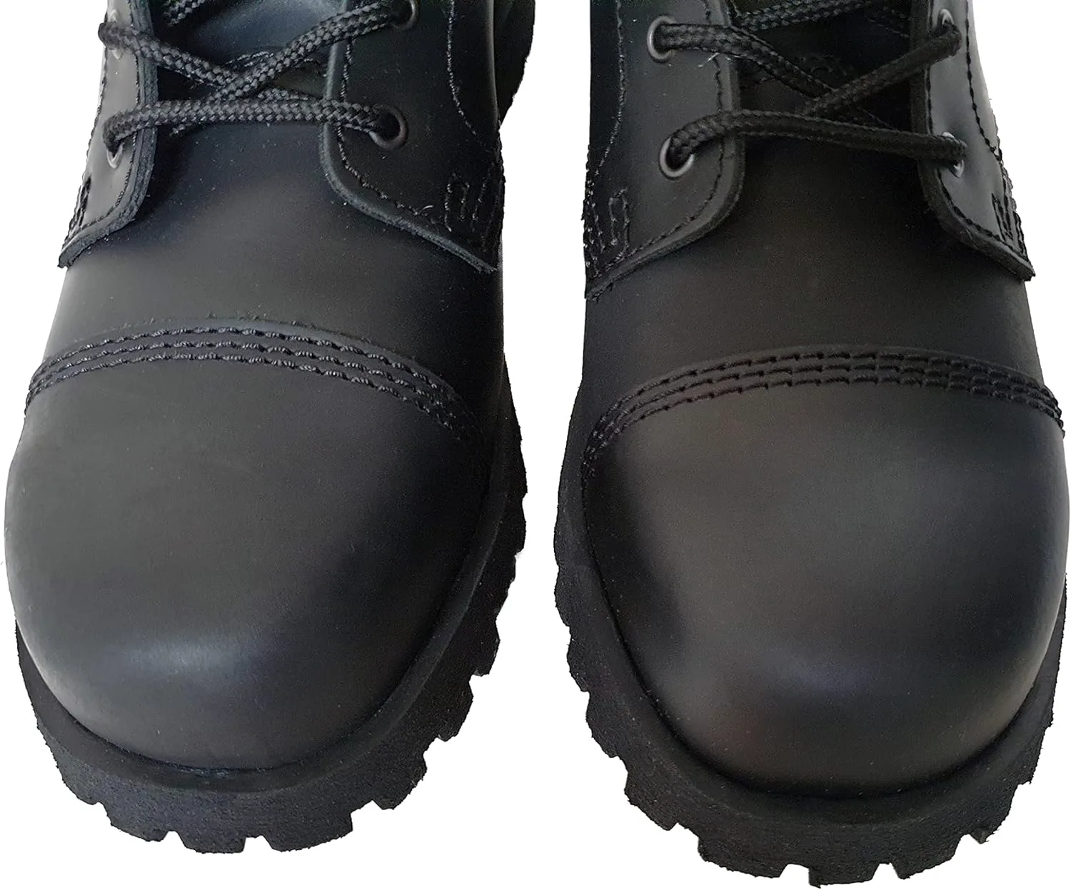 Мужские черные ботинки Boots & Braces England с 14 дырками, матовой стальной носок, рейнджерские Spirit of England, черный — фото 2