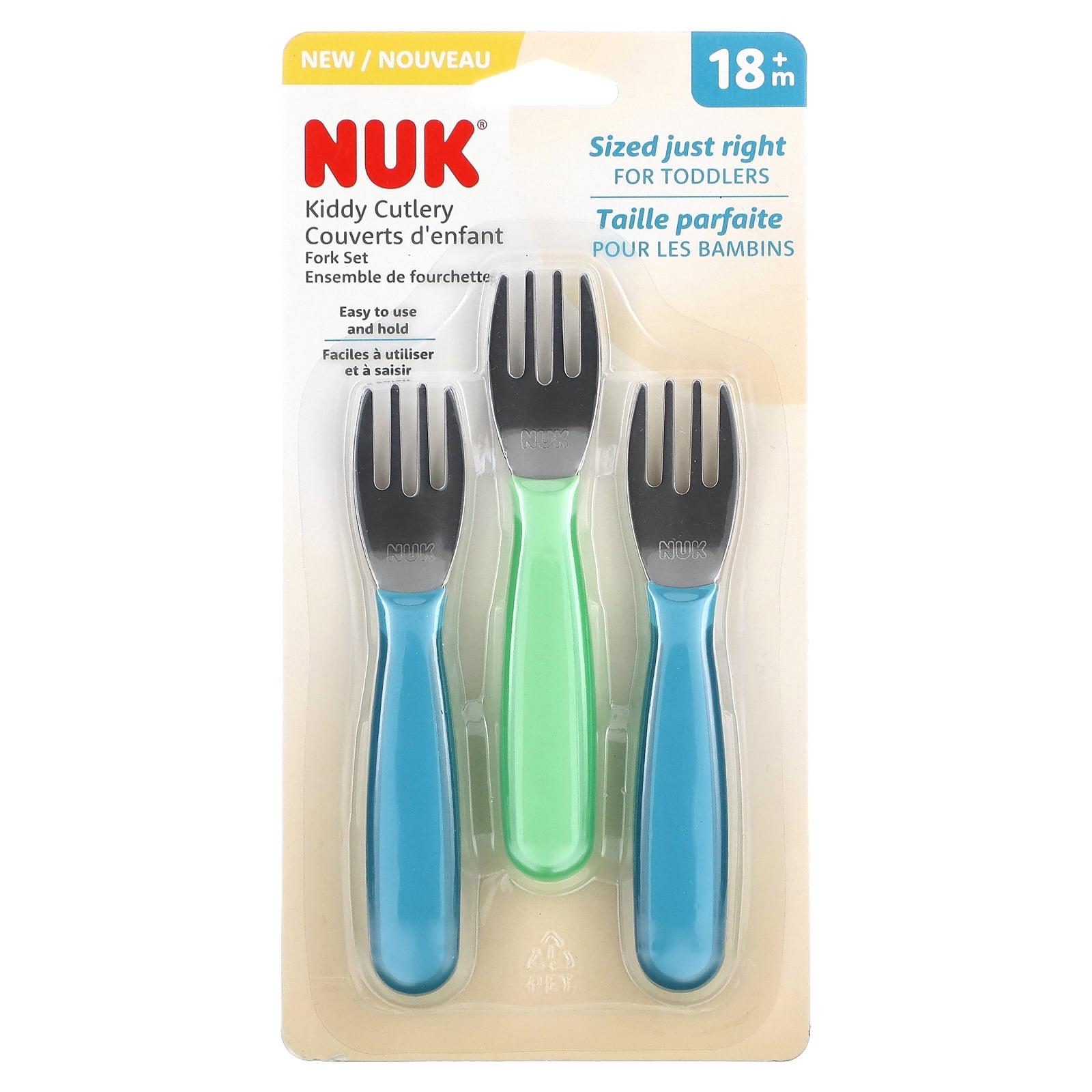 

Вилки для столовых приборов NUK Kiddy Cutlery 3 шт, синий