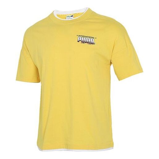 

Футболка x britto t-shirt 'yellow white black' Puma, желтый