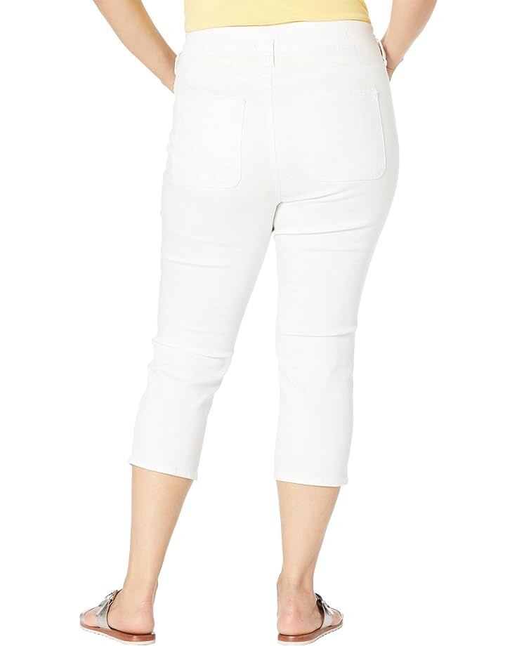 

Джинсы Nydj Plus Size High-Rise Ami Capris in Optic White, цвет Optic White