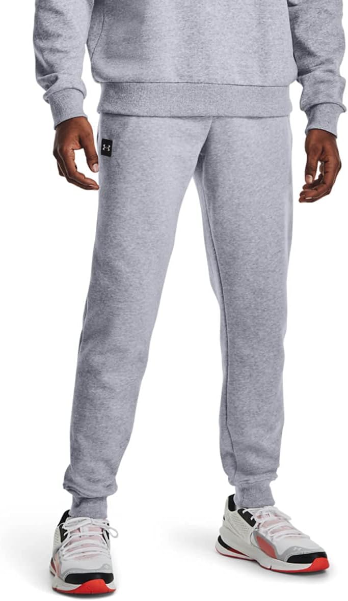 

Under Armour мужские спортивные штаны Rival Fleece, Mod Gray Light Heather (011)/Onyx White