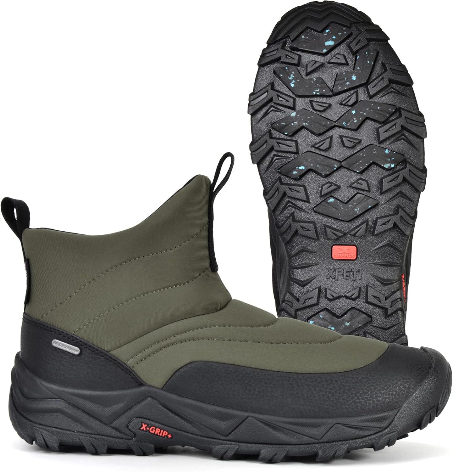 

Мужские зимние водонепроницаемые ботинки XPETI Cocoon Mid, Olive