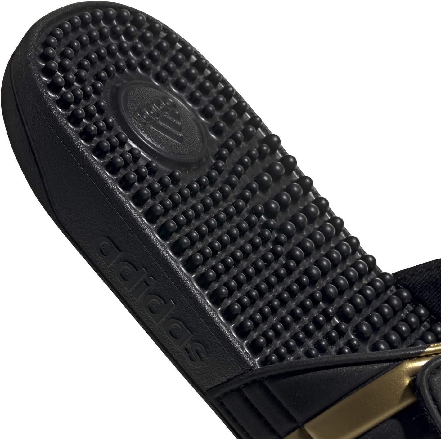 Мужские сандалии adidas Adissage Comfort Slide, черный/золотой — фото 3