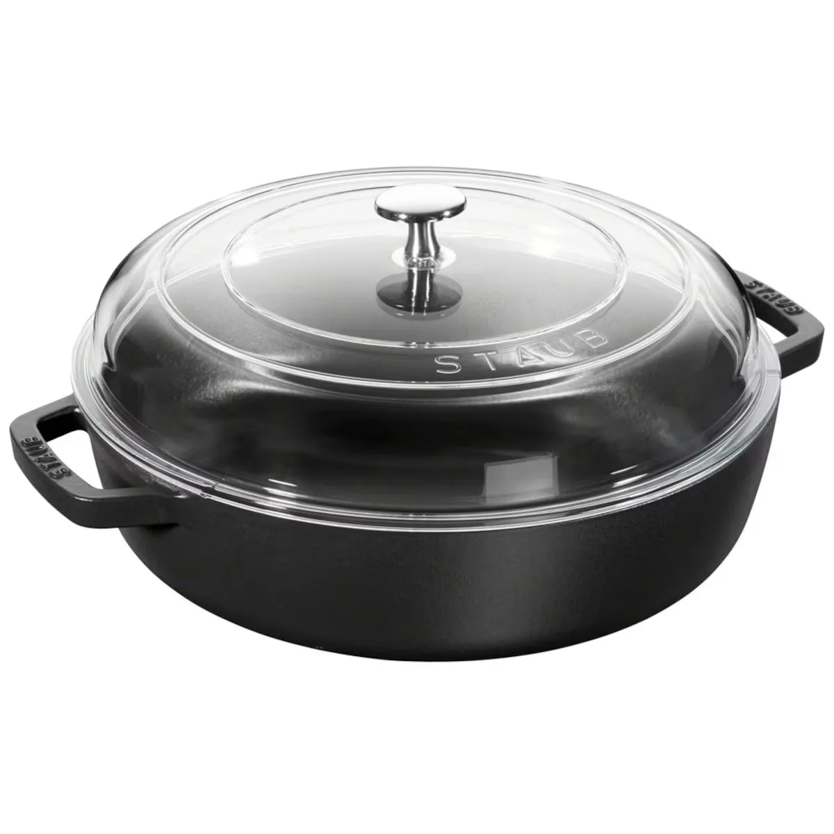 

Сотейник Staub Chistera со стеклянной крышкой, чугун, 3.3 л, 26 см, черный