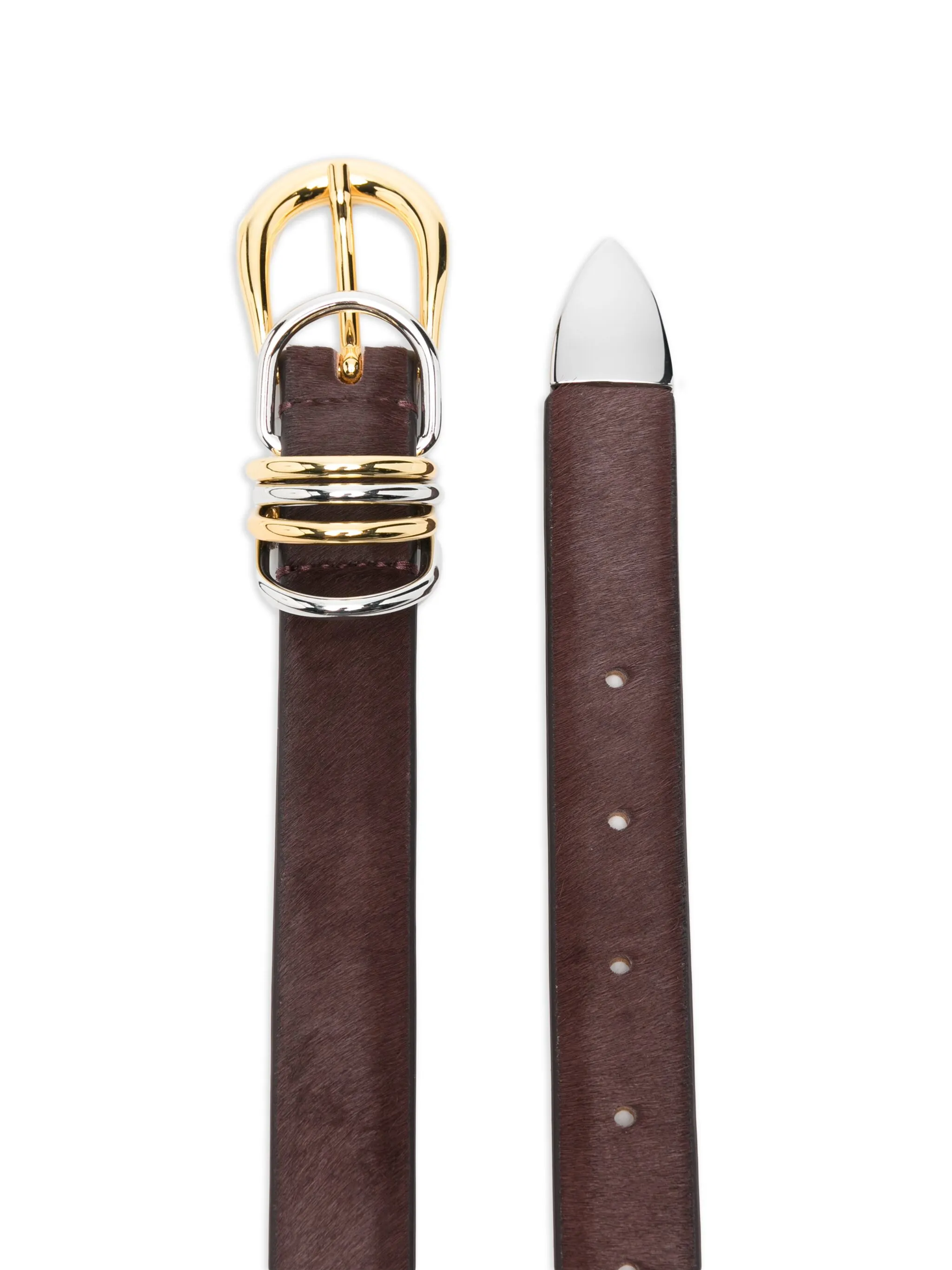 

Пояс с кольцом из мальвы Déhanche, коричневый