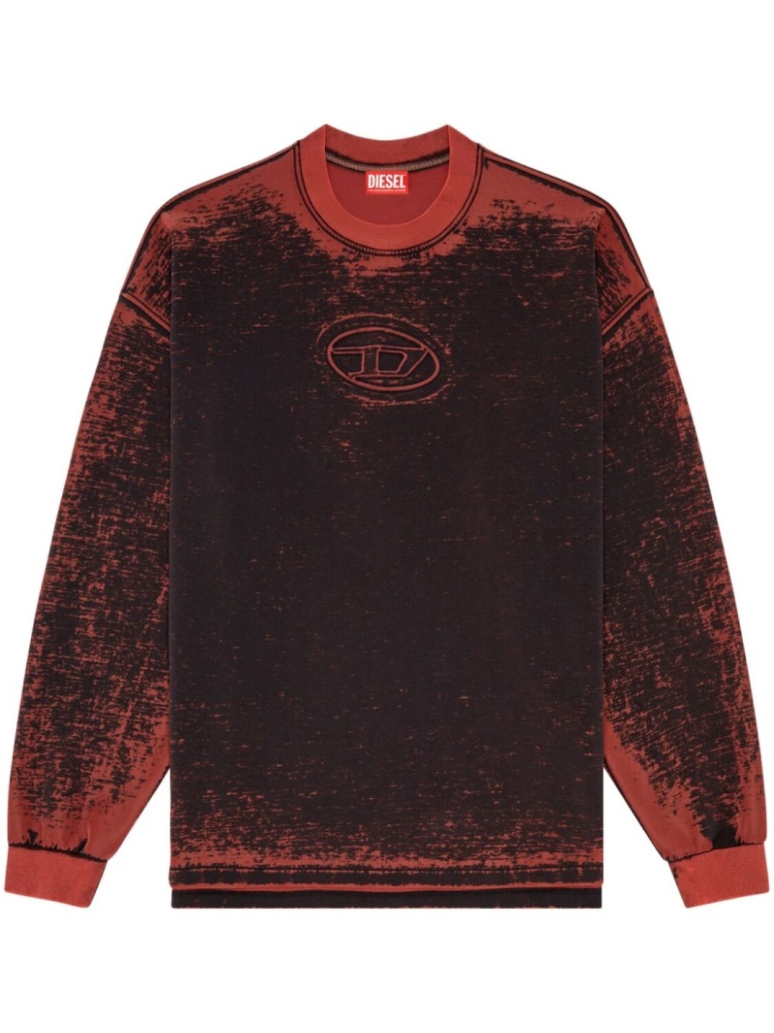 

Diesel джемпер с логотипом, красный