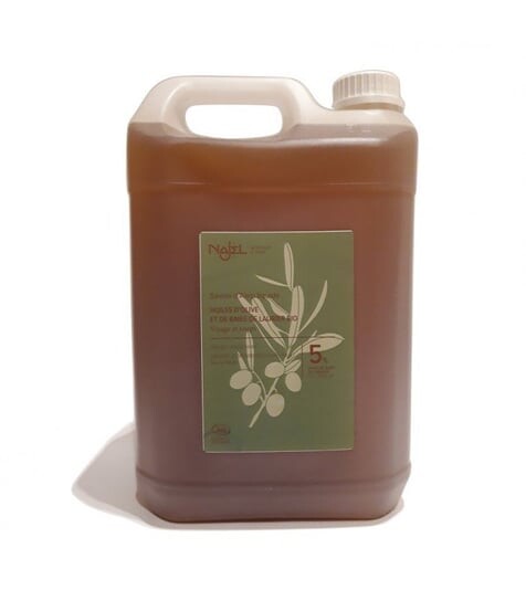 

Жидкое мыло Алеппо для рук и тела, 5% лавровое масло, 5л, сертифицировано, Cosmos Organic, Najel.