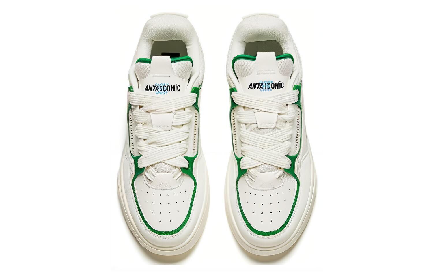 Кроссовки ANTA AOJIE Skateboarding Shoes Men Low-top White/Green, зеленый — фото 3