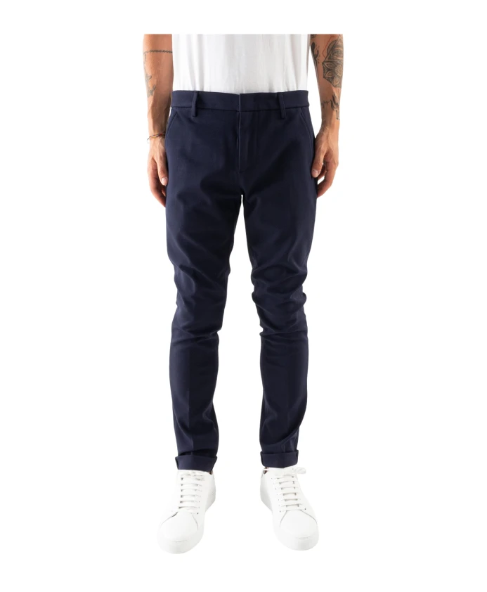 

Технические брюки чинос с боковыми карманами из функциональной ткани. Dondup, синий