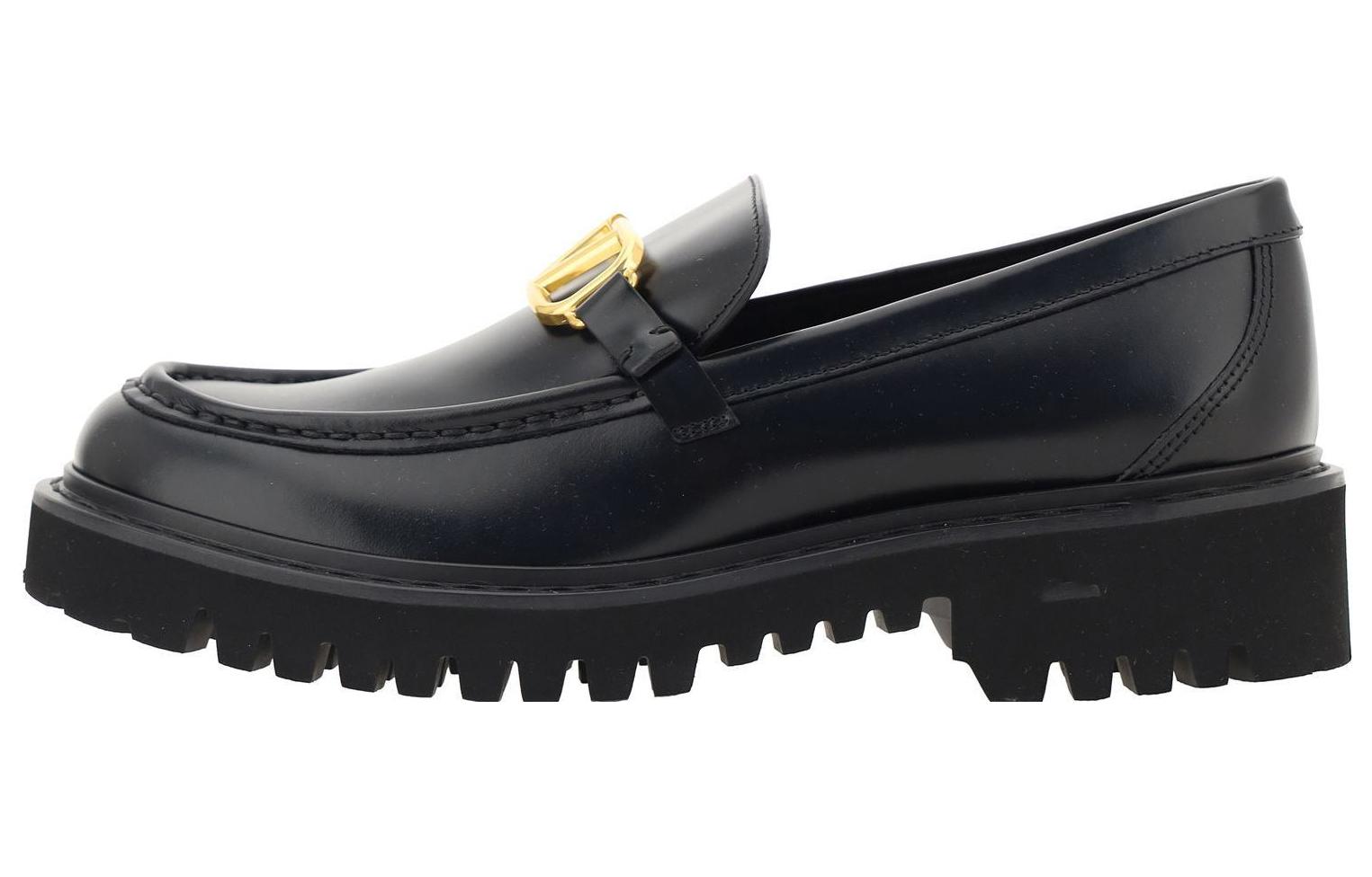 Valentino Женские лоферы черные