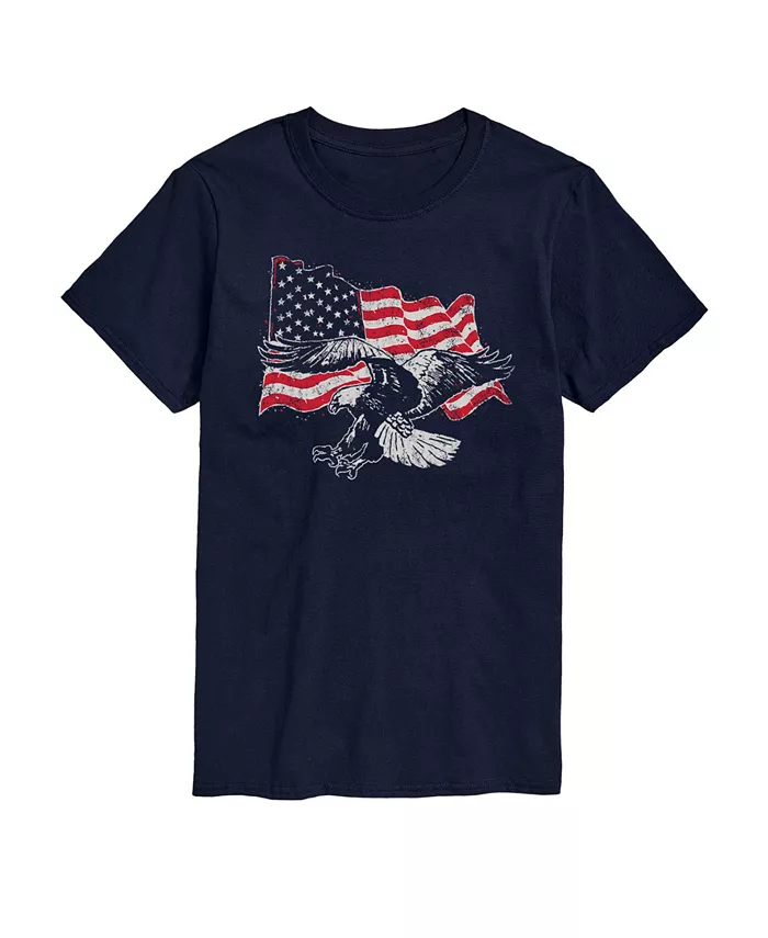 

Мужская футболка с коротким рукавом American Eagle Flag AIRWAVES, синий