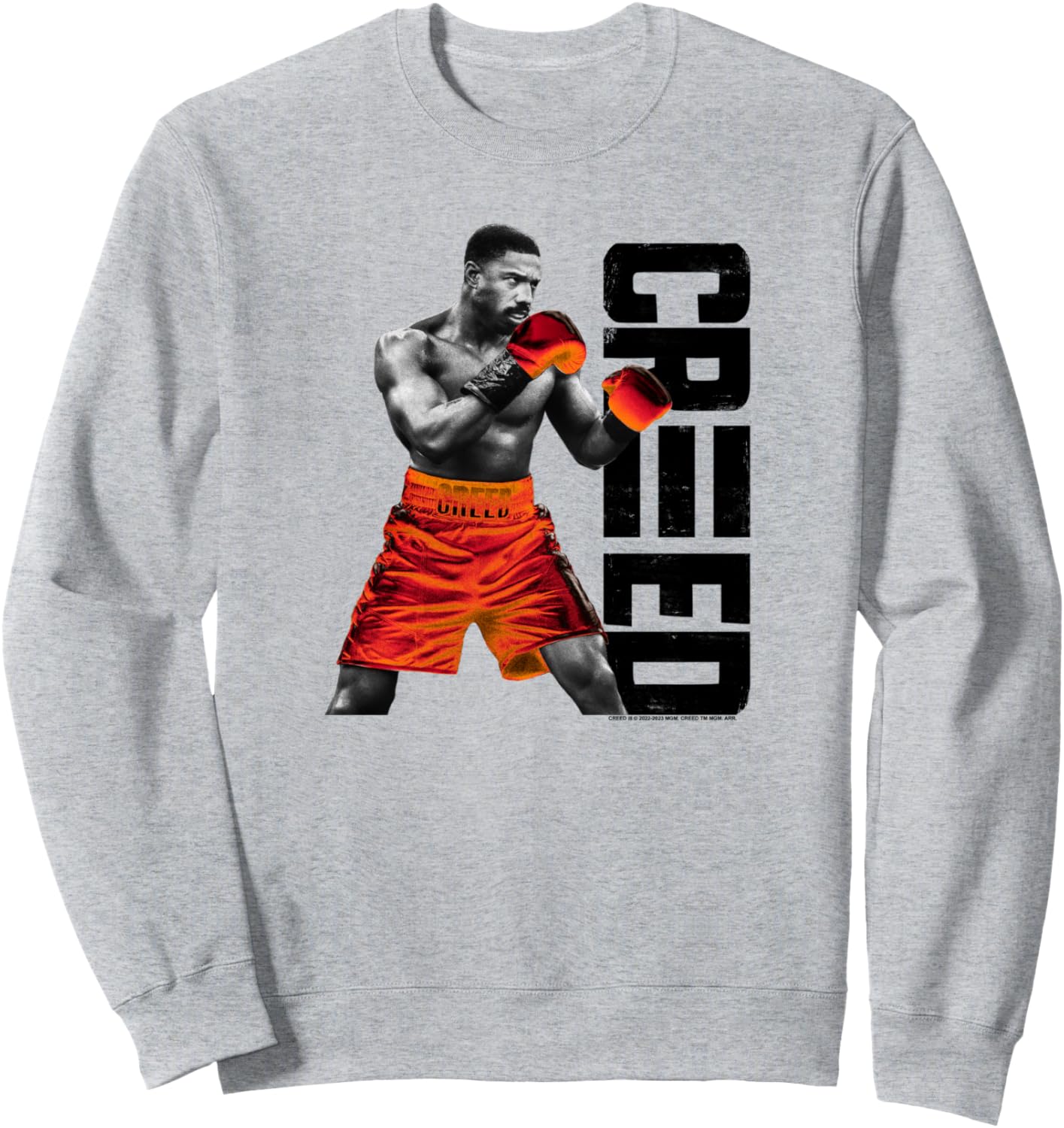 

Толстовка Creed 3 Adonis Creed Fighter Stance, черно-красный портрет, синяя