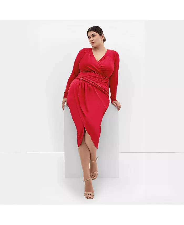 

Платье Marissa больших размеров CITY CHIC, красный