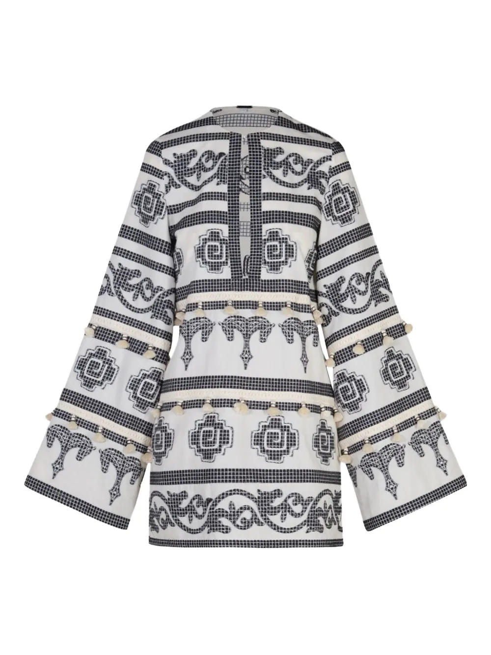 

Платье Temple embroidered-tassels tunic Johanna Ortiz, нейтральный