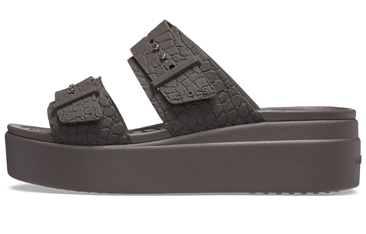 

Шлепанцы и сланцы Crocs 2 Straps Brooklyn 'Brown' Women's