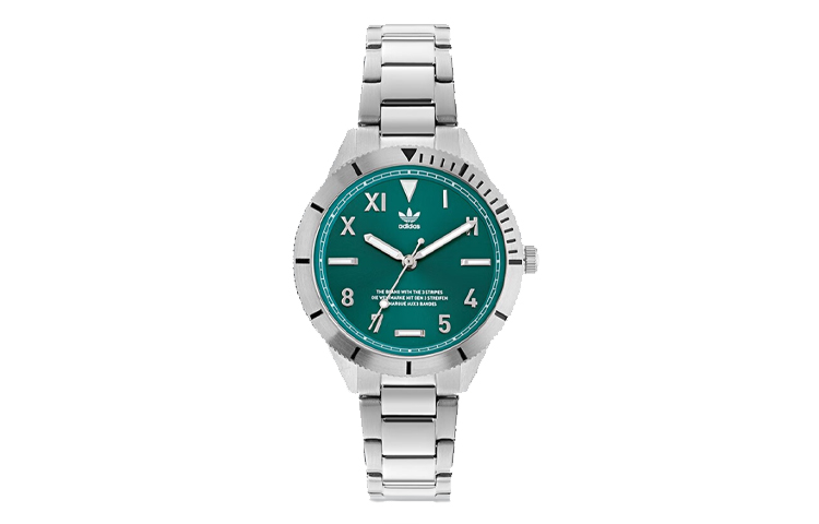 

Adidas Originals Часы FASHION Collection Wrist Watch Quartz Movement Stainless Steel Strap Green Dial Women's Watch, Green Dial