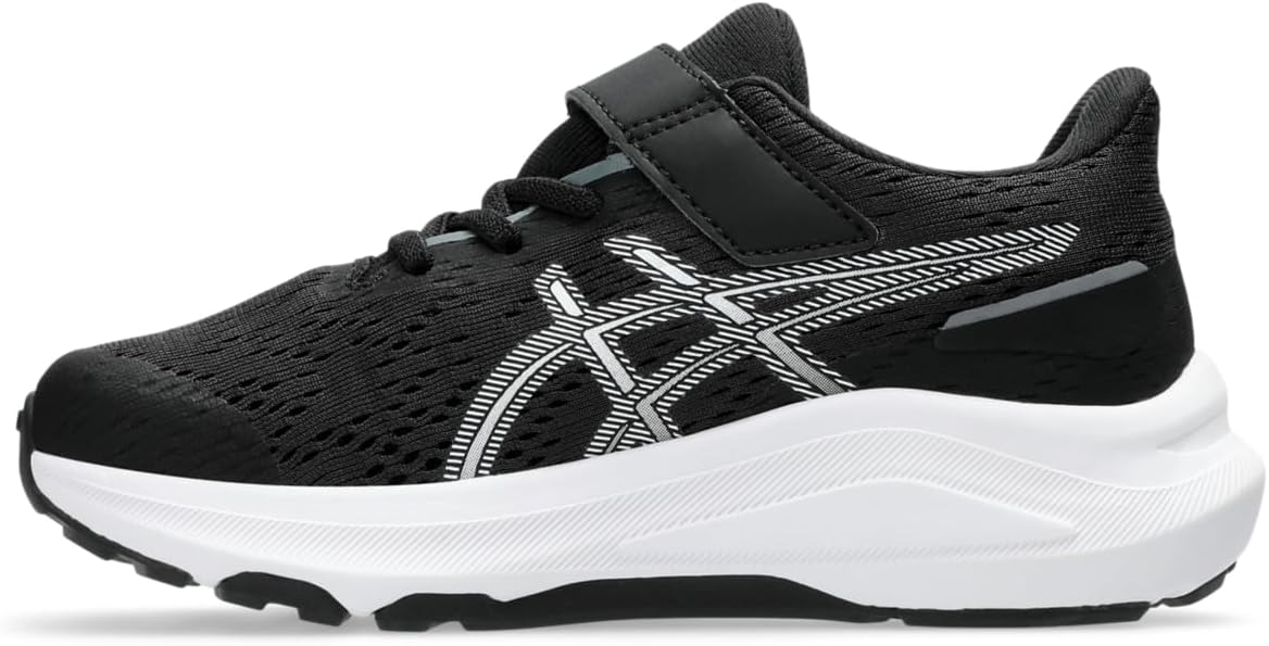 Беговые кроссовки Asics GT-1000 13 для детей дошкольного возраста, белый/черный — фото 4