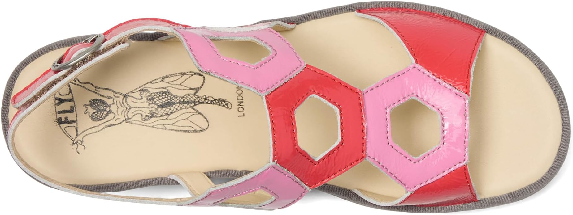 Туфли FLY LONDON TEWA573FLY, Scarlet/Pink — фото 2