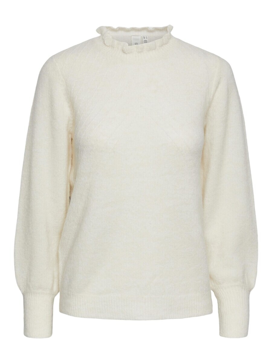 

Тонкий вязаный свитер YAS Sweater Julietta, экрю