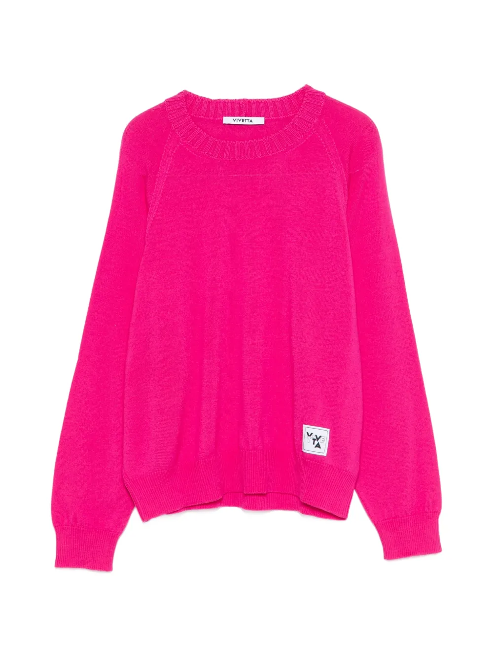 

Свитер с нашивкой-логотипом Vivetta, розовый