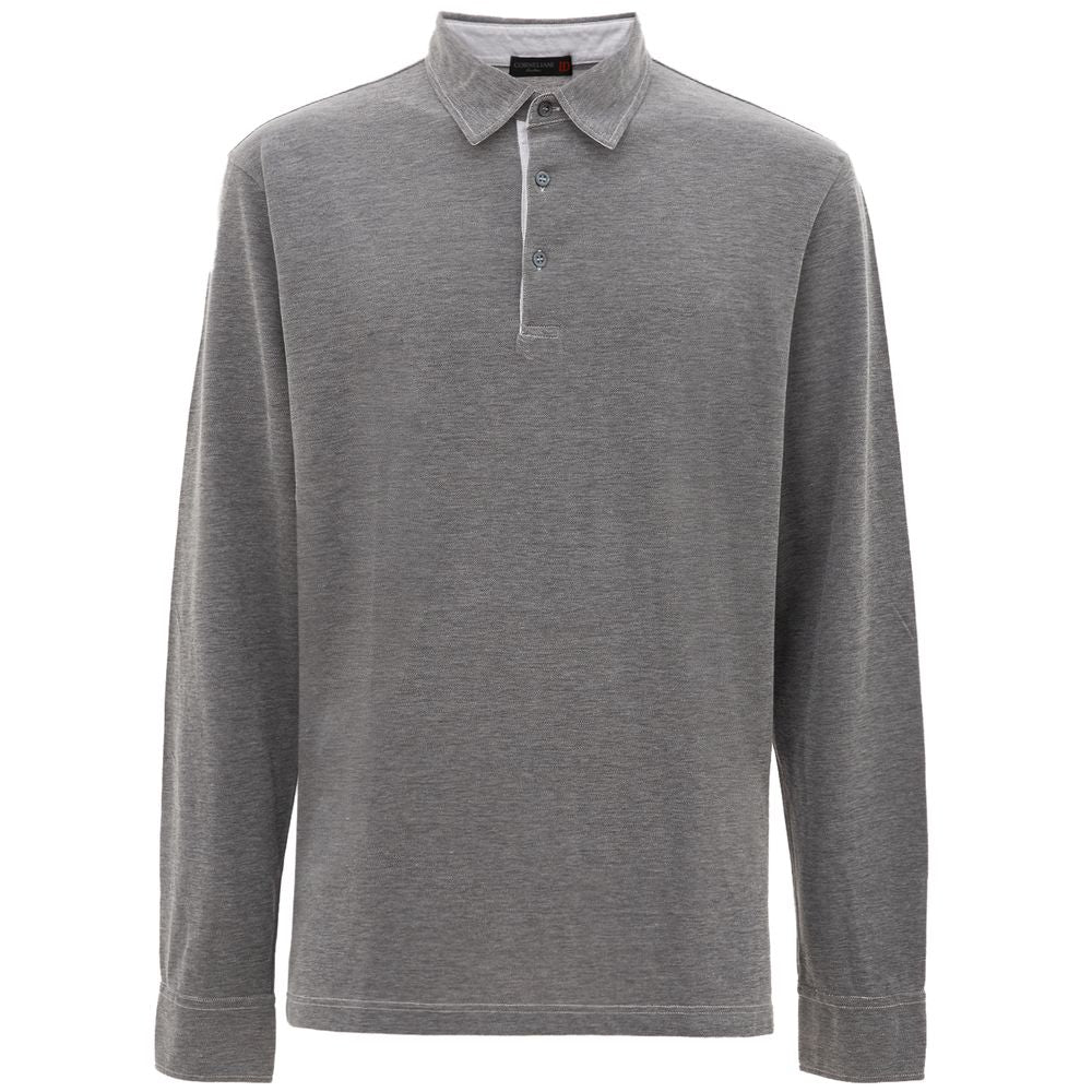

Мужская рубашка-поло Corneliani Cotton, серый