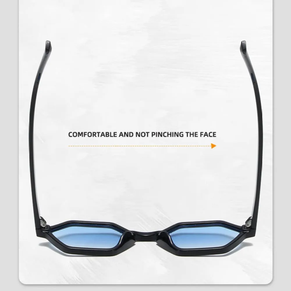 

Модные солнцезащитные очки Polygon для женщин, защита от ультрафиолета UV400, ретро-панк, декор с заклепками, солнцезащитные очки для мужчин generic, Orange