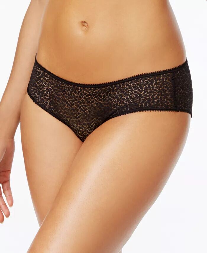 

Современное кружевное прозрачное хипстерское нижнее белье DK5014 DKNY, черный