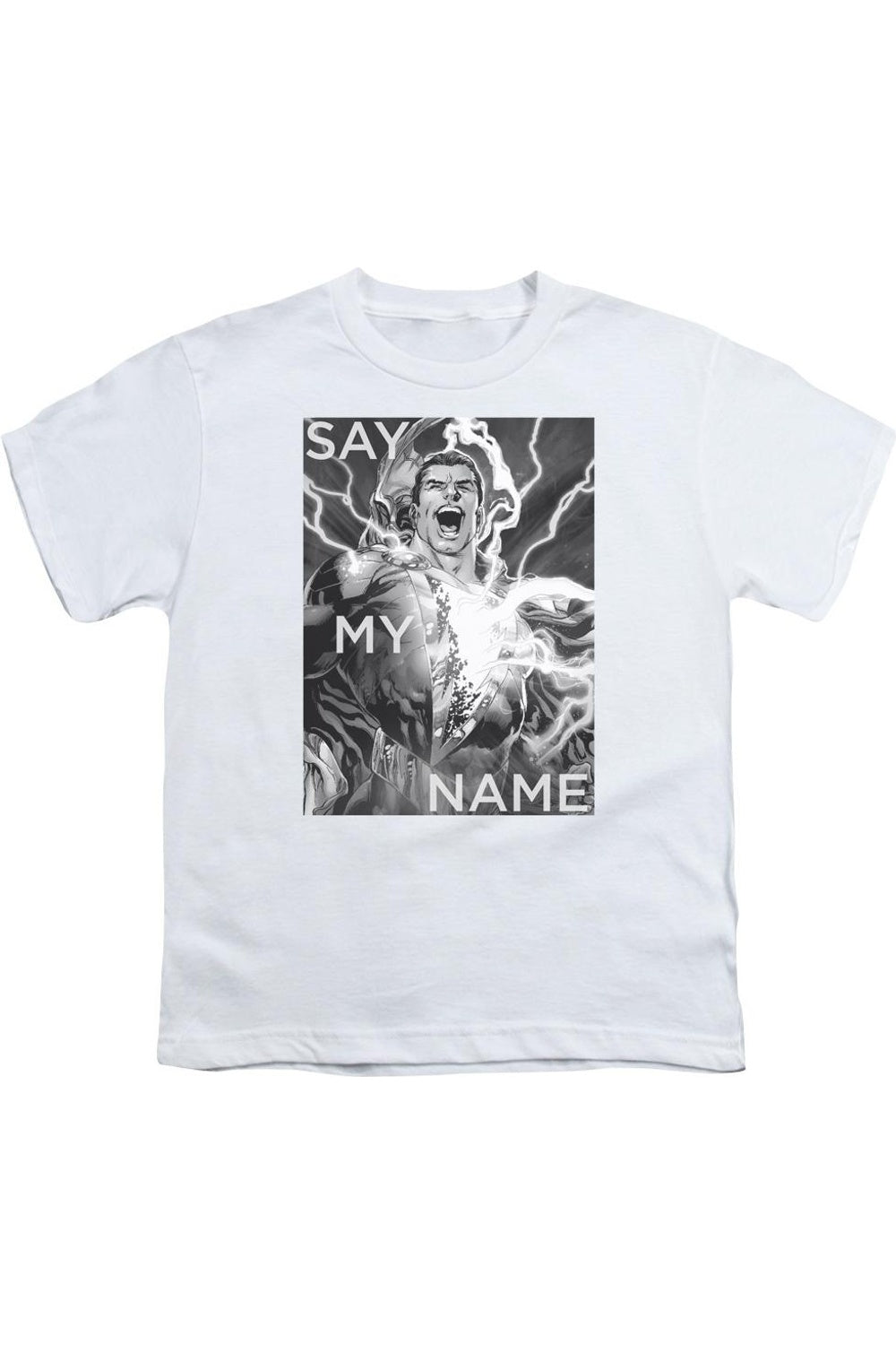 

Футболка с коротким рукавом для детей "Лига справедливости Америки: Назови мое имя" Gildan, белый