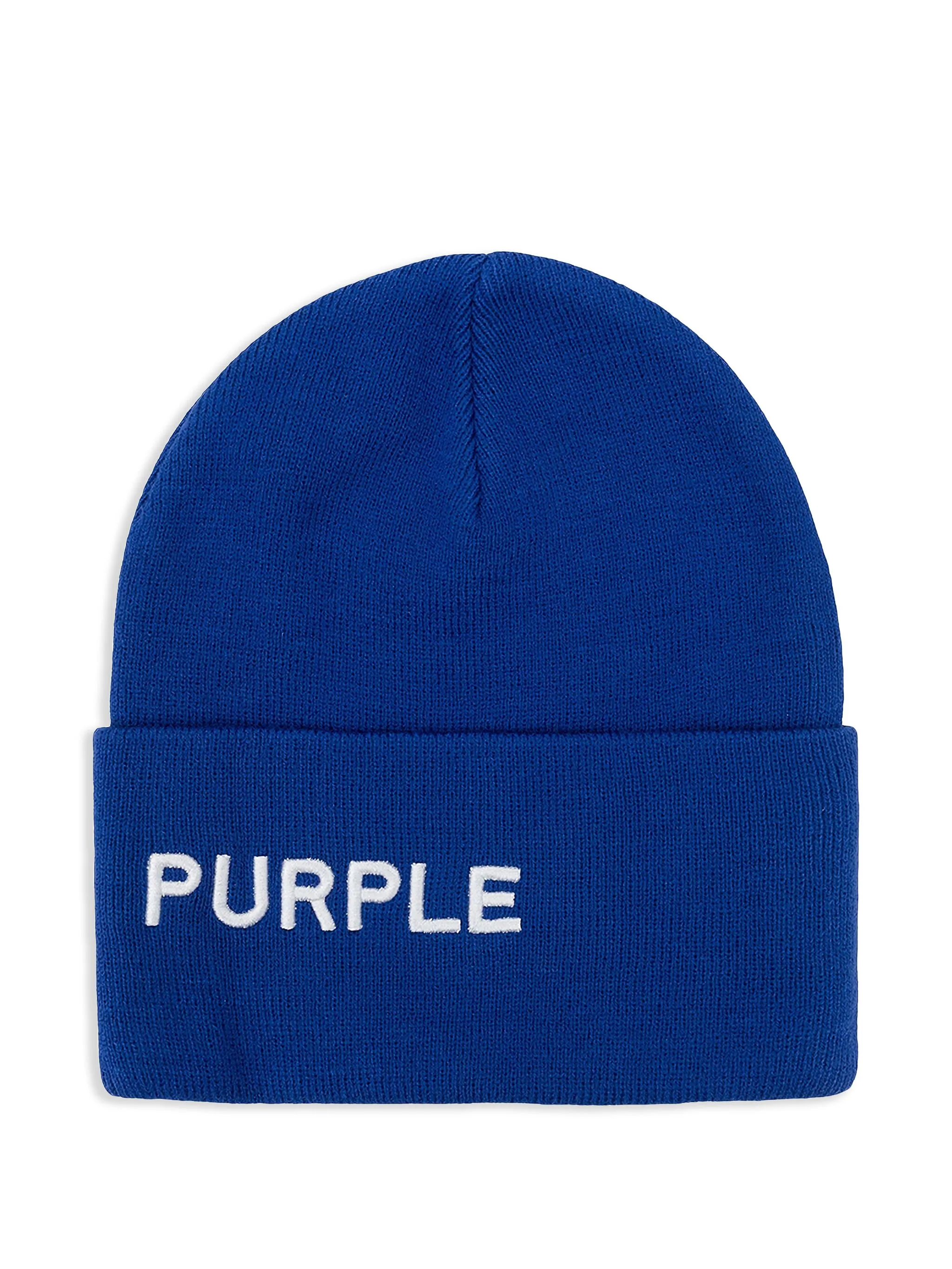 

Шапка бини с манжетами Purple Brand, синий