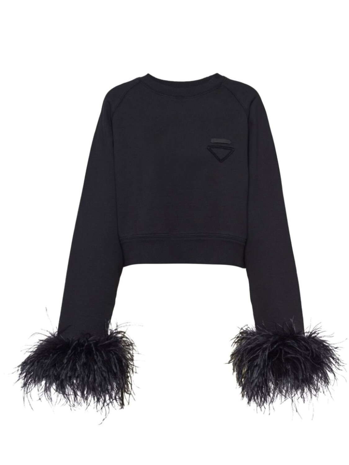 

Prada толстовка с перьями, черный