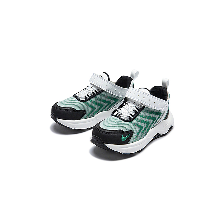Nike Кроссовки для бега Air Max TW Abrasion Resistant низкие детские white green kids' — фото 3