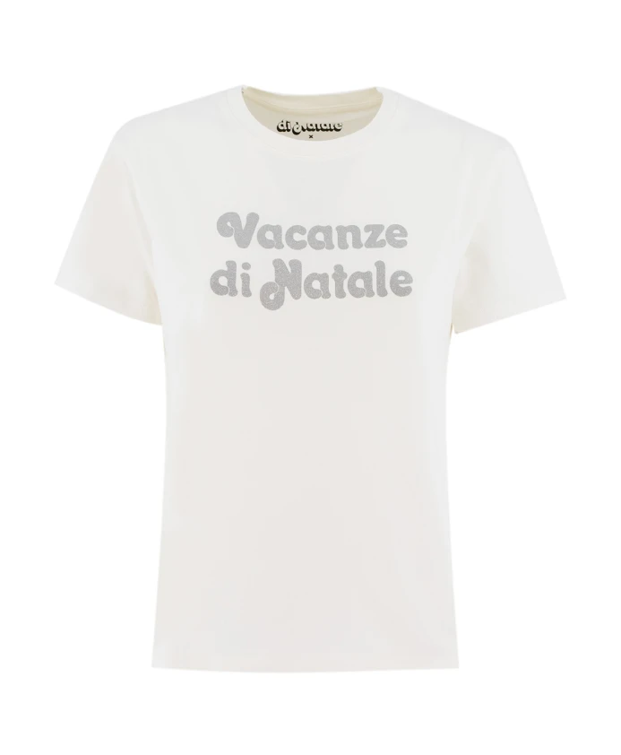 

Симпатичная футболка с вышитым круглым вырезом Mc2 Saint Barth, белый