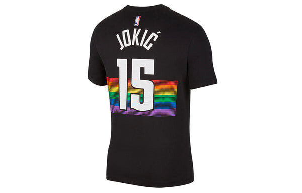 Футболка dri-fit nba denver nuggets quick dry short sleeve black Nike, черный — фото 2