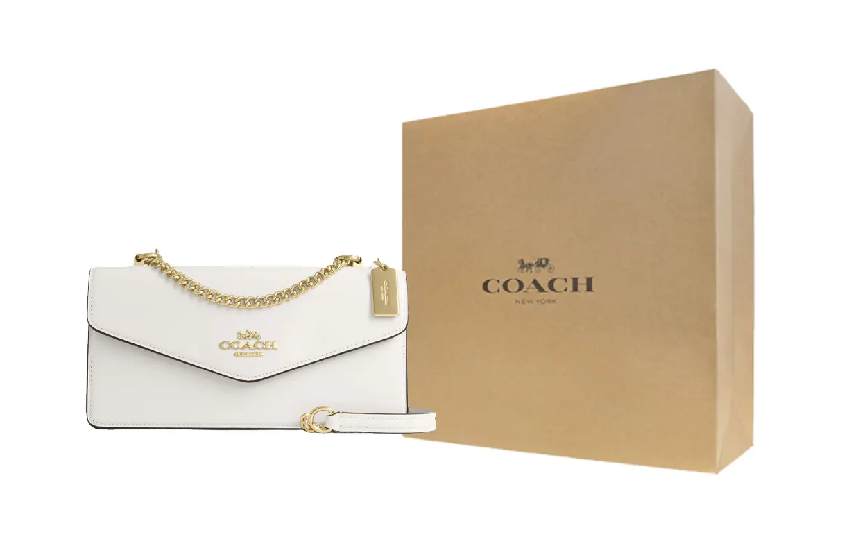 

COACH Кожаный конверт клатч через плечо