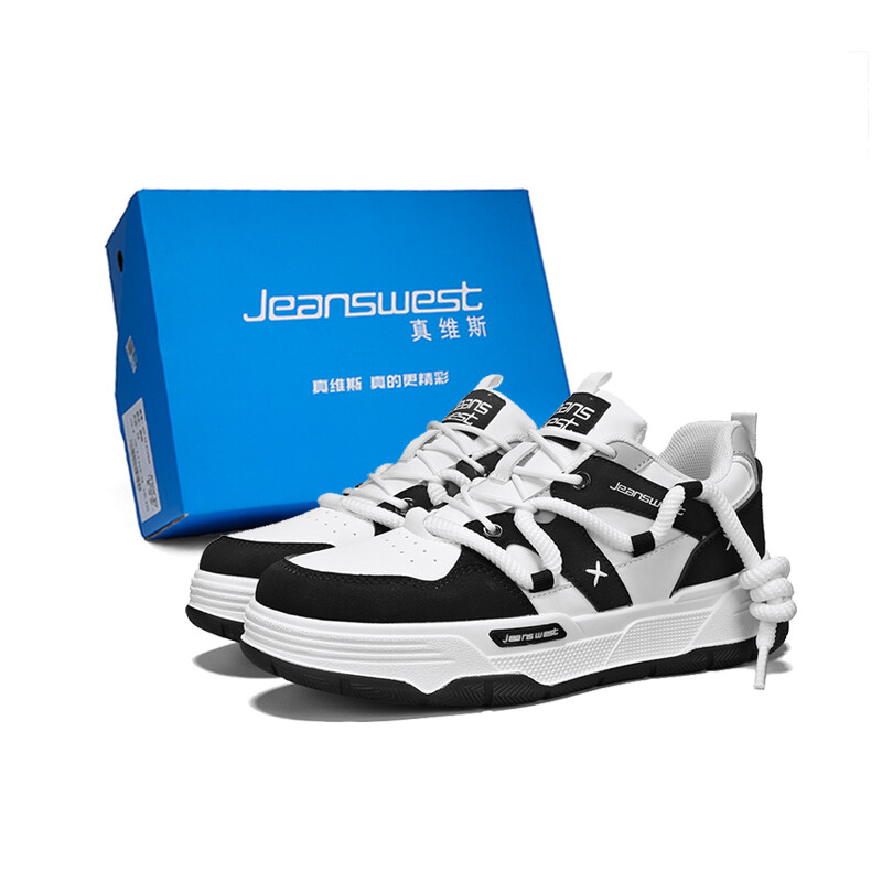 

Кеды, обувь для скейтборда унисекс с низким верхом Jeanswest, цвет Black & White (Mesh)