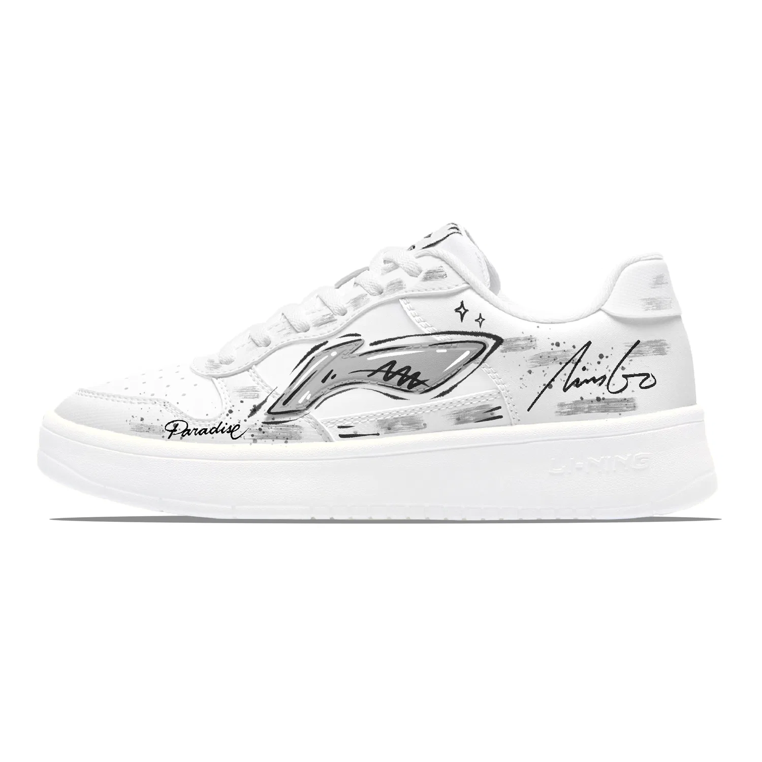 Кроссовки Li-Ning Floating Boat Black/White/Gray — фото 3