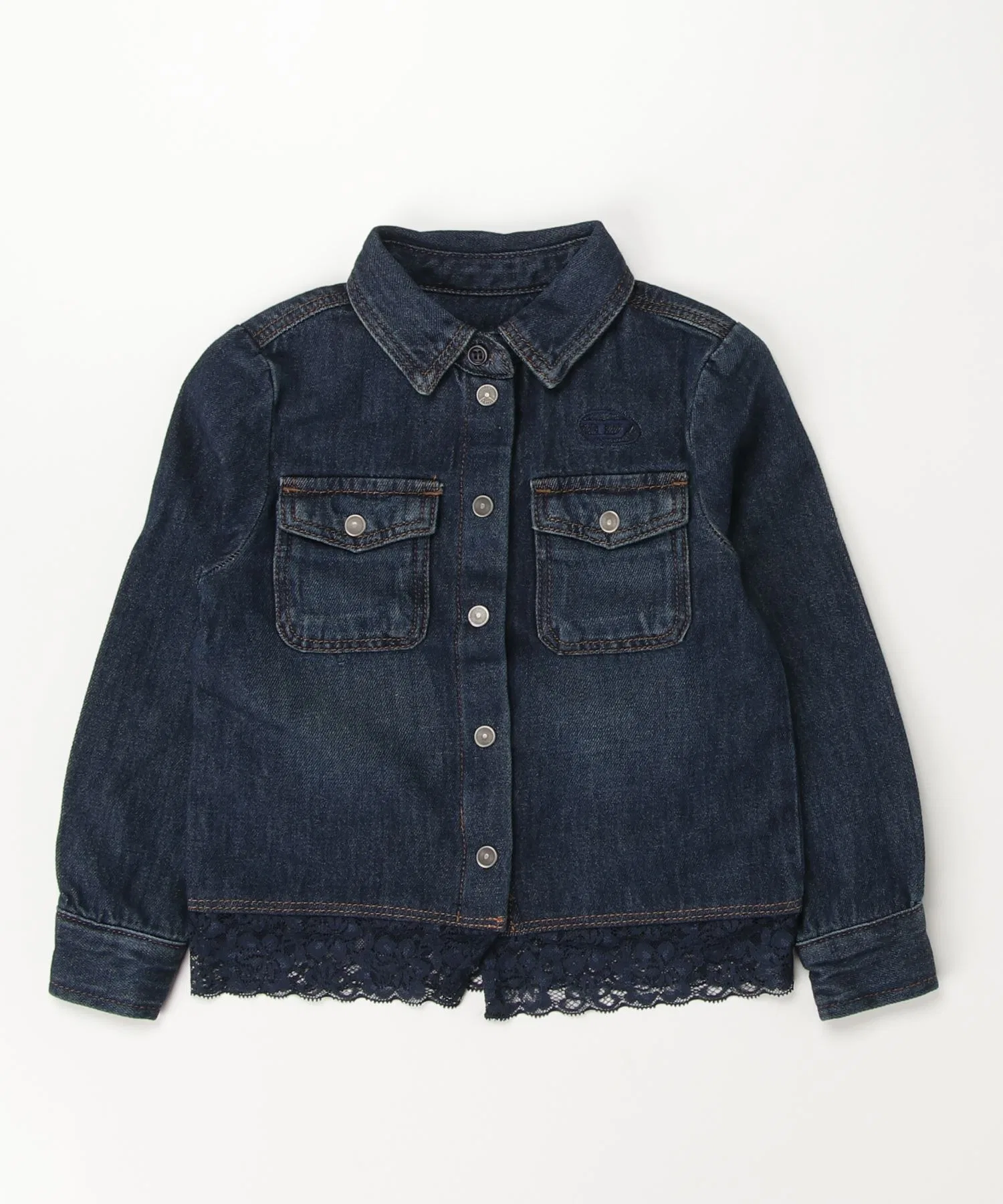 Детская джинсовая рубашка DIESEL KIDS синяя
