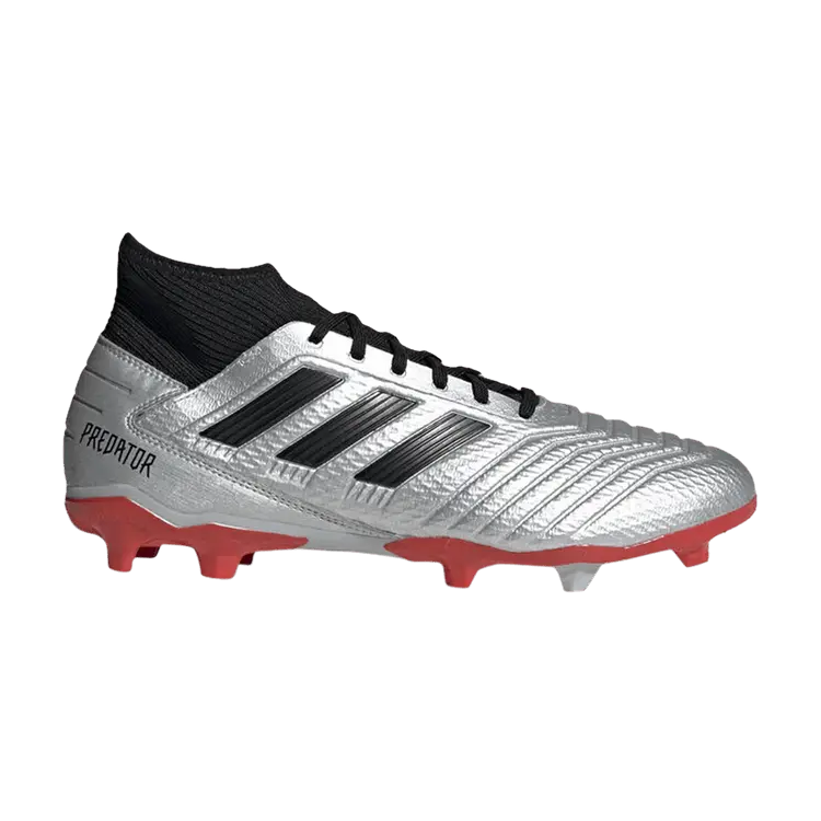 

Кроссовки Predator 19.3 FG 'Silver Metallic Red', серебряный
