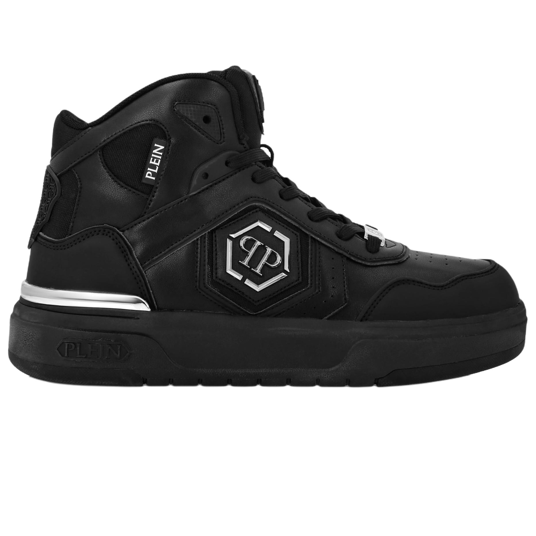 PHILIPP PLEIN Кроссовки для скейтбординга Hi Top SK8R высокие Unisex Black — фото 3