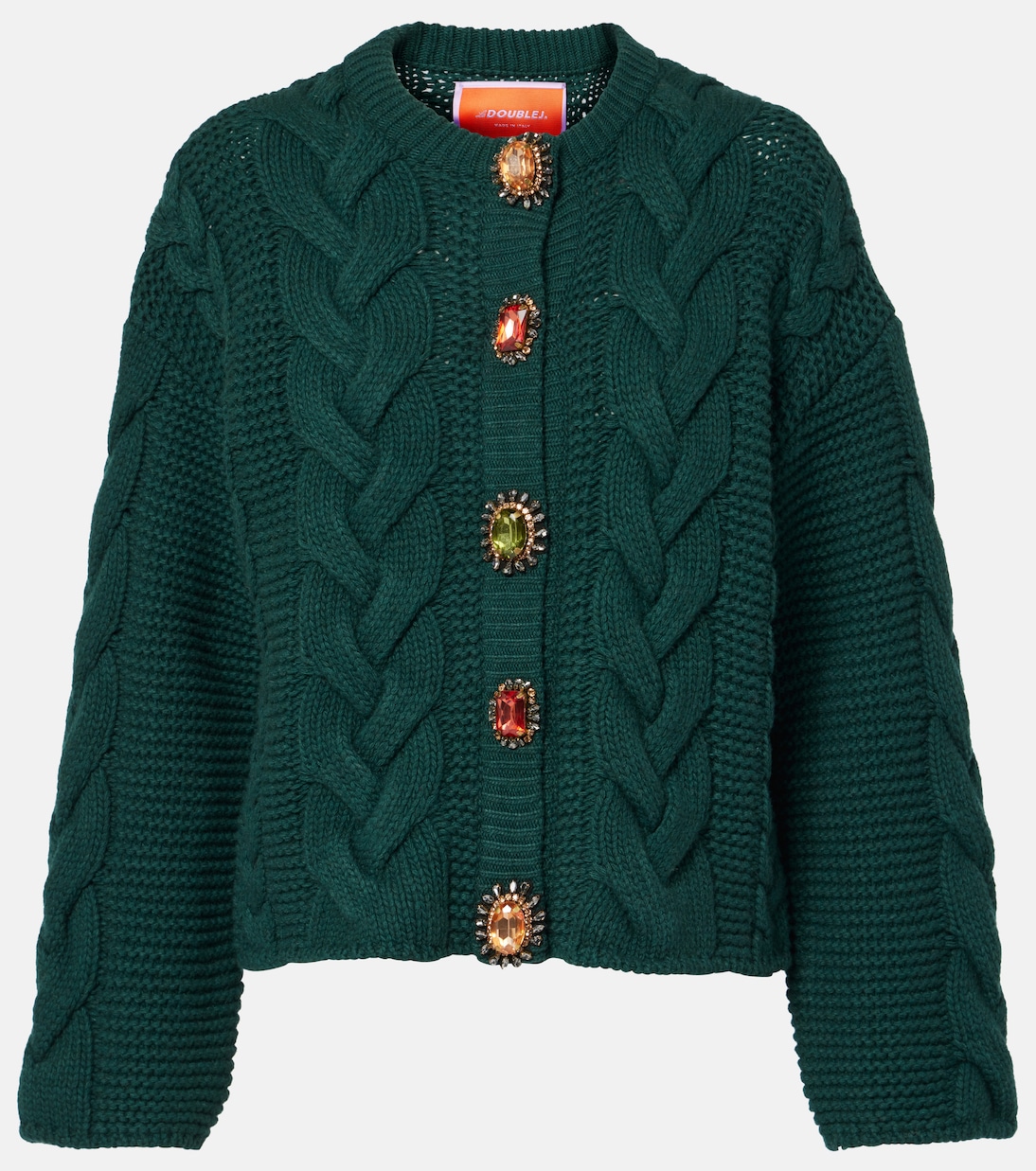 

Кардиган с косами в портретном стиле La DoubleJ, Emerald