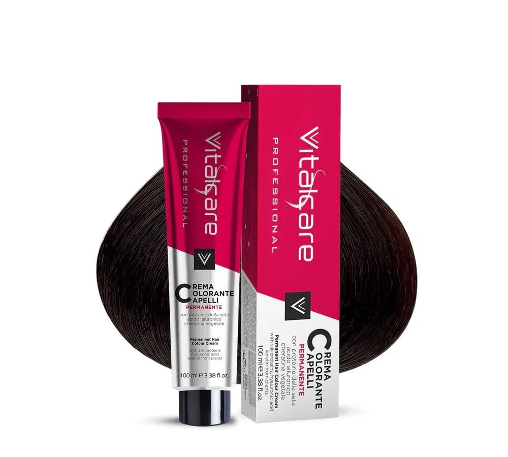 Крем-краска для волос «Silk Protein» от Vitalcare, черный Vitalcare, Black